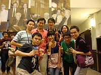 中大學生陸瀚東（右一）參加第九屆吳大猷科學營。